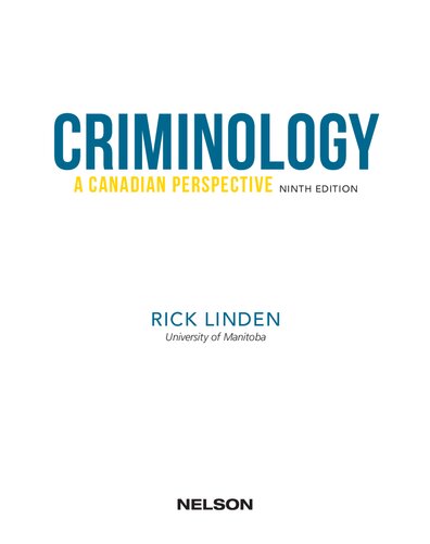 دانلود کتاب Criminology: A Canadian Perspective