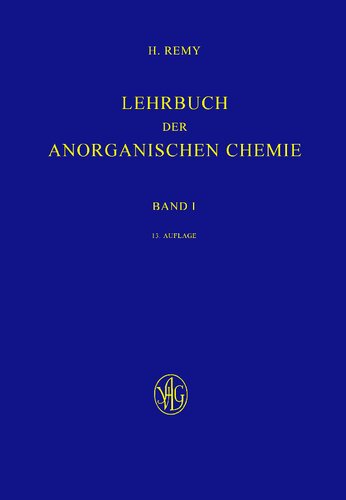 Lehrbuch der anorganischen Chemie