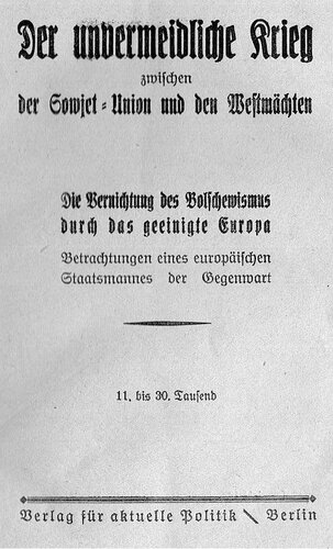 Der unvermeidliche Krieg zwischen der Sowjet-Union und den Westmächten