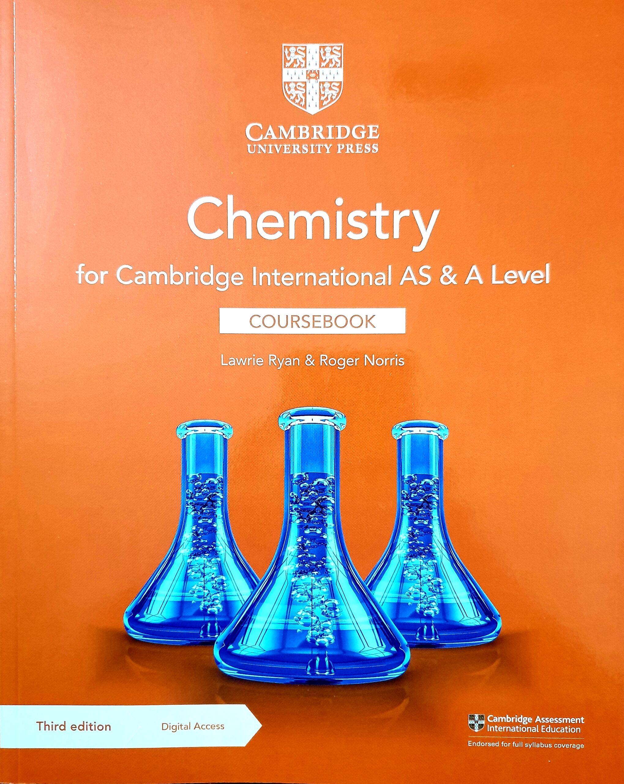 Cambridge International AS & A Level Chemistry Coursebook with Digital Access (2 Years)