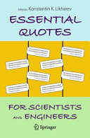 Essential Quotes for Scientists and Engineers