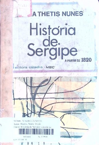 História de Sergipe a partir de 1820