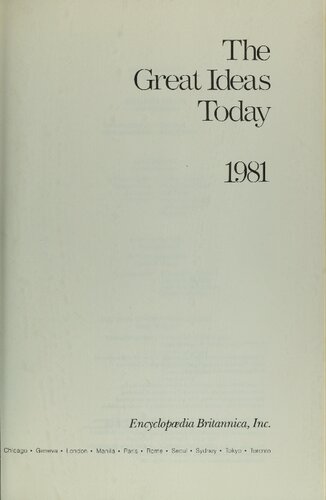 Great Ideas Today, 1981