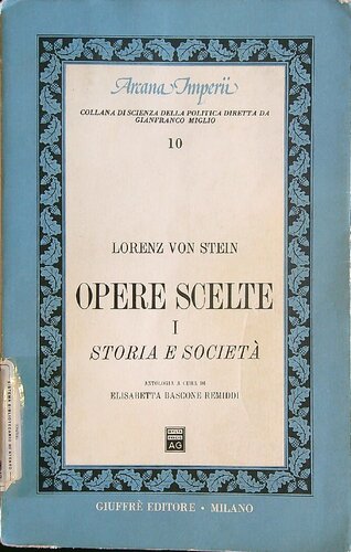 Opere scelte. Storia e società