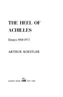 The Heel of Achilles: Essays 1968-1973