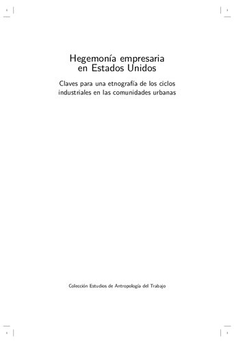 Hegemonía empresaria en Estados Unidos: Claves para una etnografía de los ciclos industriales en las comunidades urbanas