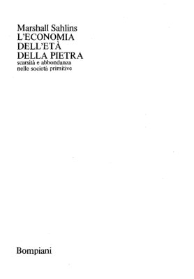 L'economia dell'età della pietra