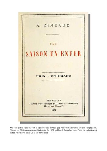 Rimbaud, Arthur - Una Temporada en el Infierno