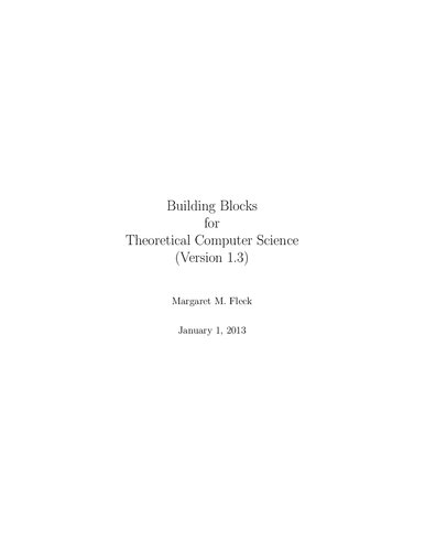 Building Blocks for Theoretical Computer Science (UIUC CS173)