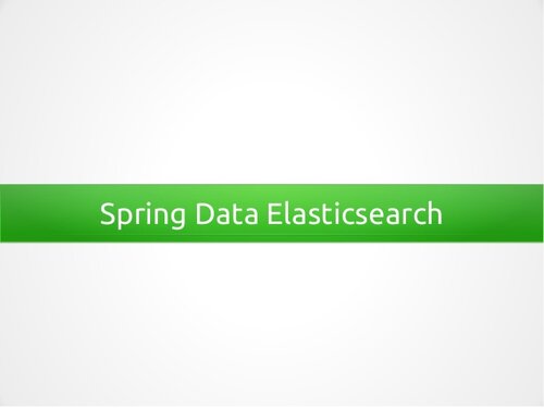 Spring-Data-Elasticsearch 中文文档