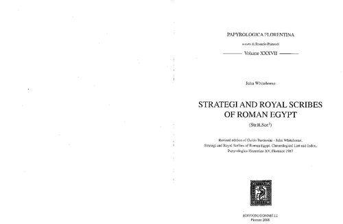 Strategi and Royal Scribes of Roman Egypt: (Str.R.Scr.2)