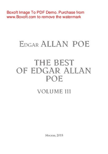 The Best of Edgar Allan Poe. Volume 3