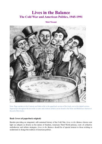 Lives in the Balance:  The Cold War and American Politics, 1945-1991