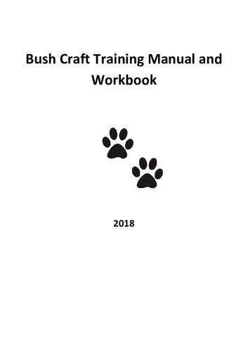 Bushcraft Training Workbook  Manual