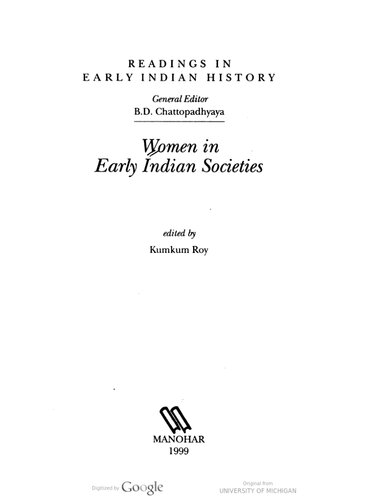 Women in early Indian societies