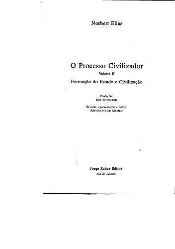 O processo civilizador, Volume 2: Formação do estado e civilização