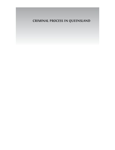 Criminal process in Queensland