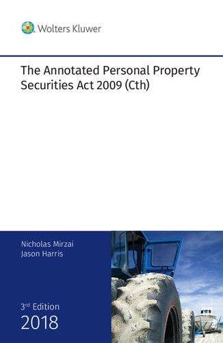 The Annotated Personal Property Securities Act 2009 (Cth)