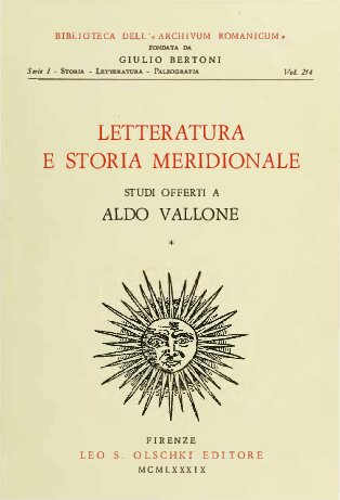 Letteratura e storia meridionale. Studi offerti a Aldo Vallone