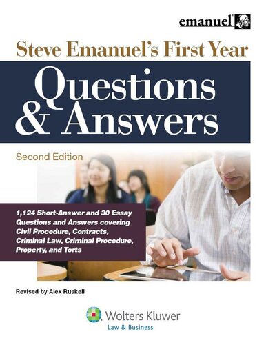 Steve Emanuel’s First Year Questions & Answers