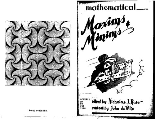 Mathematical maxims and minims