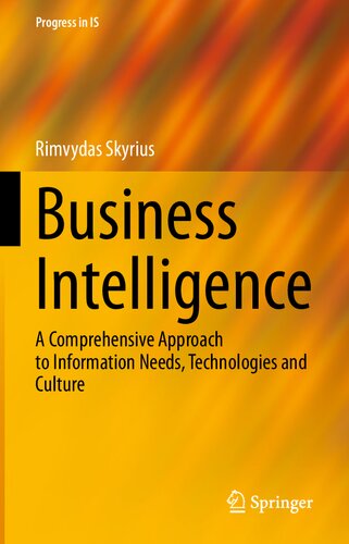 Business Intelligence: A Comprehensive Approach to Information Needs, Technologies and Culture