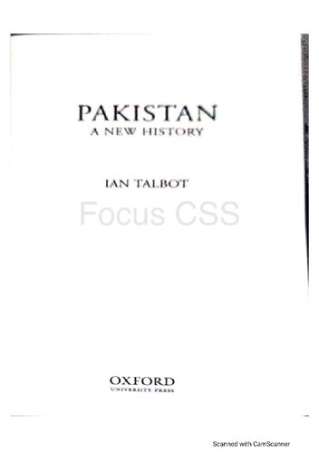 Pakistan: A New History