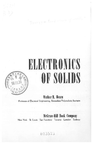 Electronics of Solids