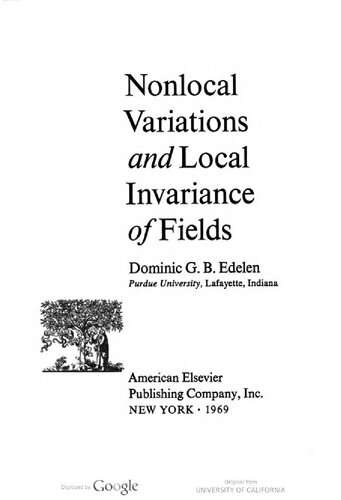 Nonlocal variations and local invariance of fields