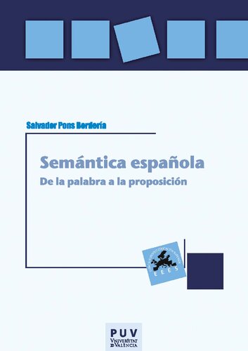 Semántica española: De la palabra a la proposición