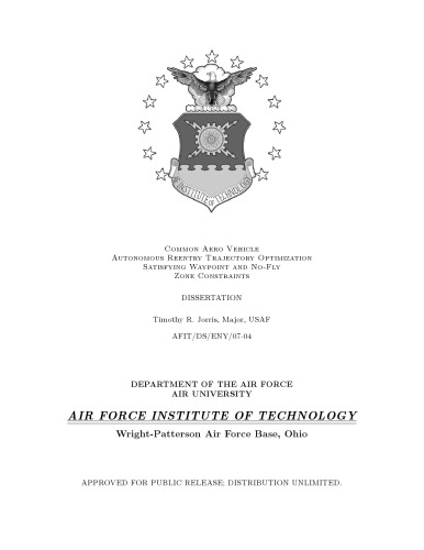 Common Aero Vehicle Autonomous Reentry Trajectory Optimization Satisfying Waypoint and No-Fly Zone Constraints