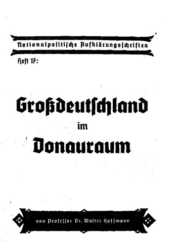 Grossdeutschland im Donauraum