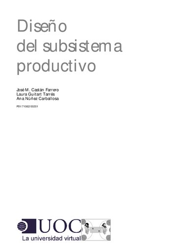 Diseño del subsistema productivo