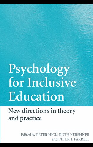 Psychology for Inclusive Education: New directions in theory and practice