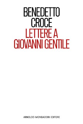 Lettere a Giovanni Gentile (1896-1924)