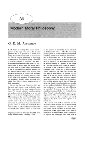 Modern Moral Philosophy