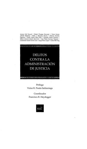 DELITOS CONTRA LA ADMINISTRACIÓN DE JUSTICIA