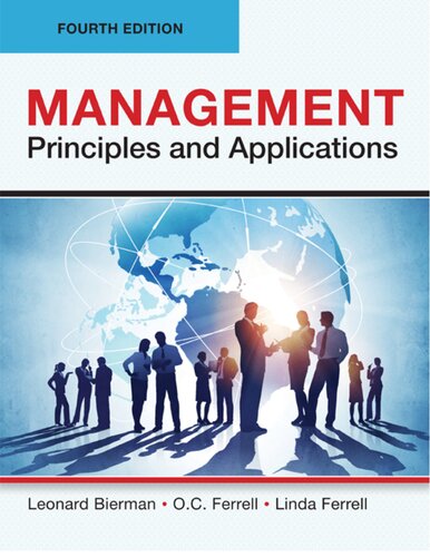 Management Principles and Applications Fourth Edition