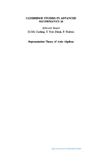 Representation Theory of Artin Algebras