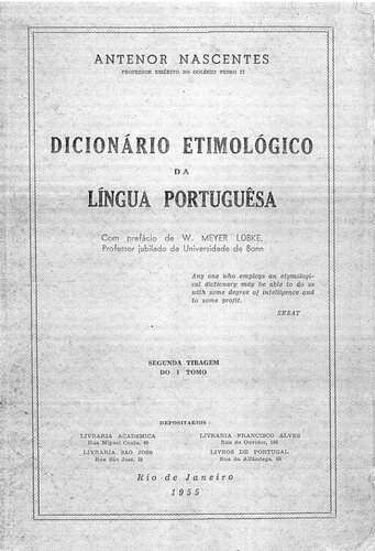 Dicionário Etimológico da Língua Portuguesa