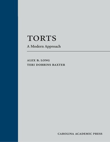 Torts: A Modern Approach