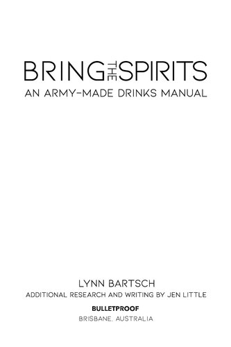 Bring the Spirits: An ARMY-Made Drinks Manual