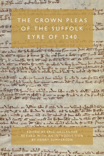 The Crown pleas of the Suffolk Eyre of 1240