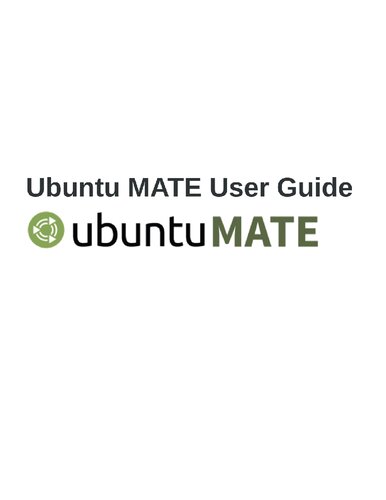 Ubuntu MATE User Guide