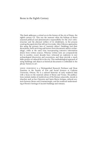 Rome in the Eighth Century: A History in Art