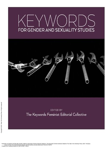 Keywords for Gender and Sexuality Studies: 13