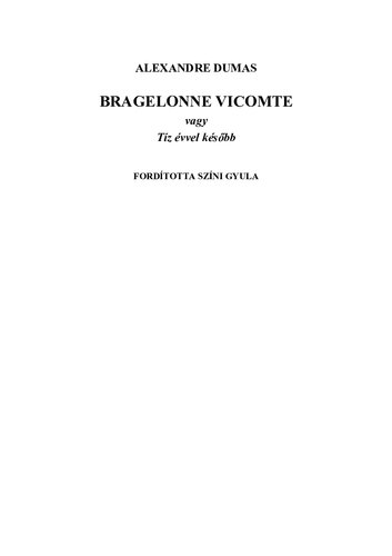 Bragelonne vicomte V.