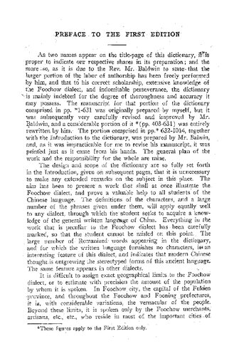 Dictionary of the Foochow Dialect