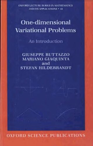 One-dimensional Variational  Problems