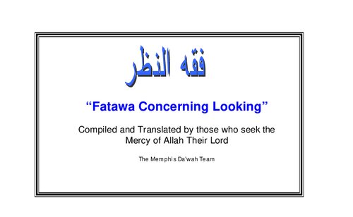 Fatawa Concerning Looking